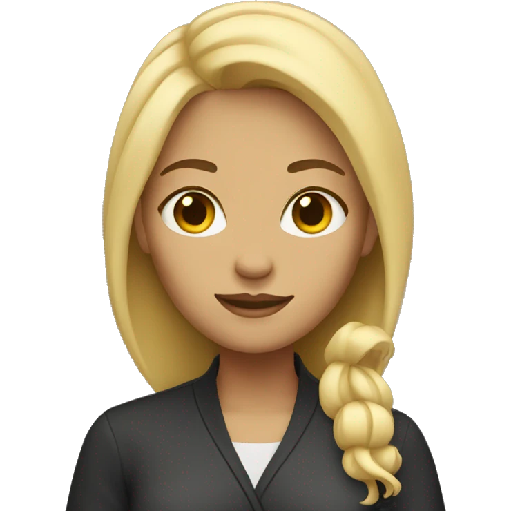 Woman with blonde hair emoji