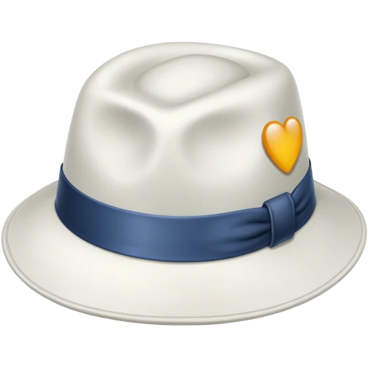 White painted hat emoji