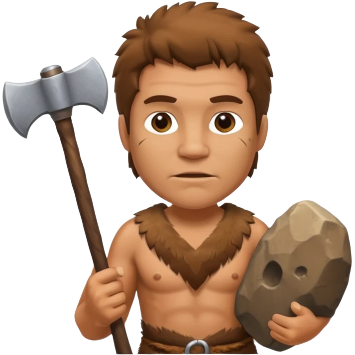 stone age man emoji