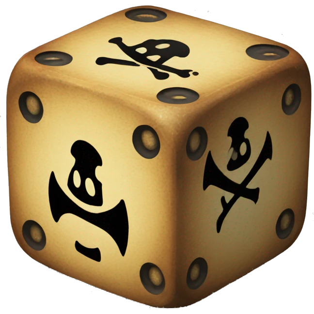 pirate dice emoji