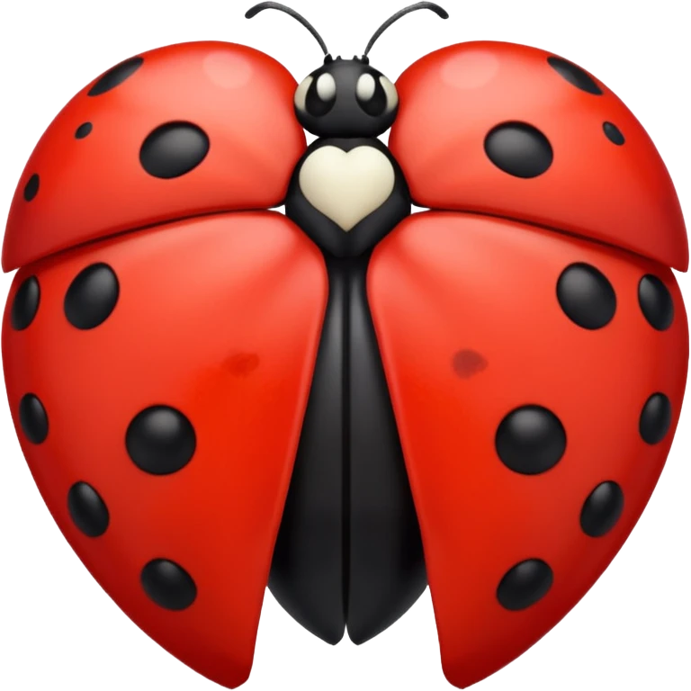 ladybug but the black dots are black hearts emoji