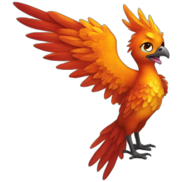 phoenix with eyelashes emoji