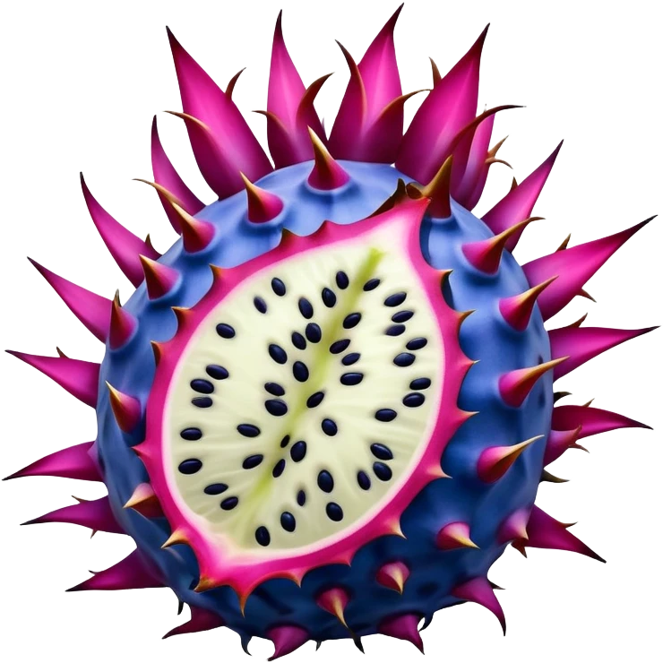 Blue dragon fruit emoji