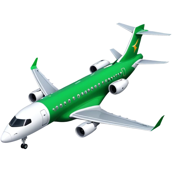 Embraer E-Jet - Embraer (Model Year: 2021) (Iconic colour: Green with white) emoji