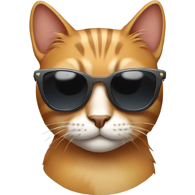 Cat with sunglasses emoji