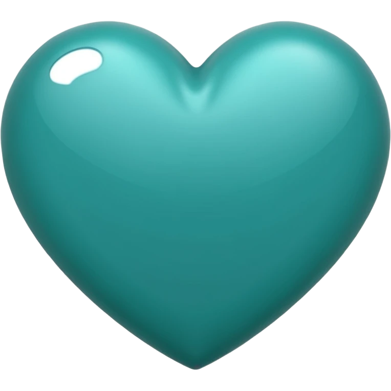 Teal heart emoji