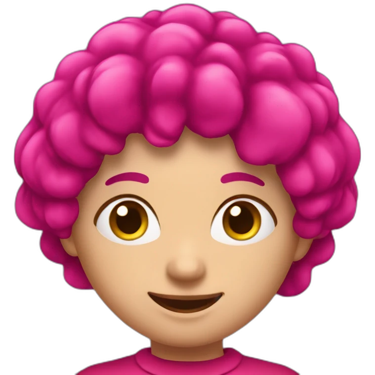 Coeur magenta entouré de coeur rouge emoji