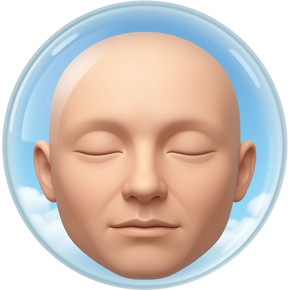 air with a face but no head just a face in the air and it's air emoji