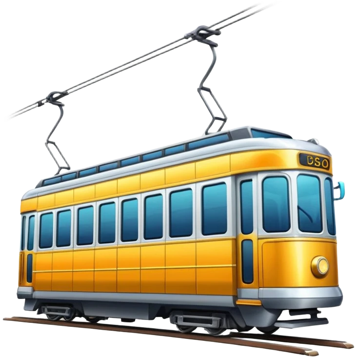 tram with city emoji