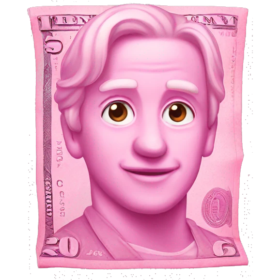 Pink money emoji