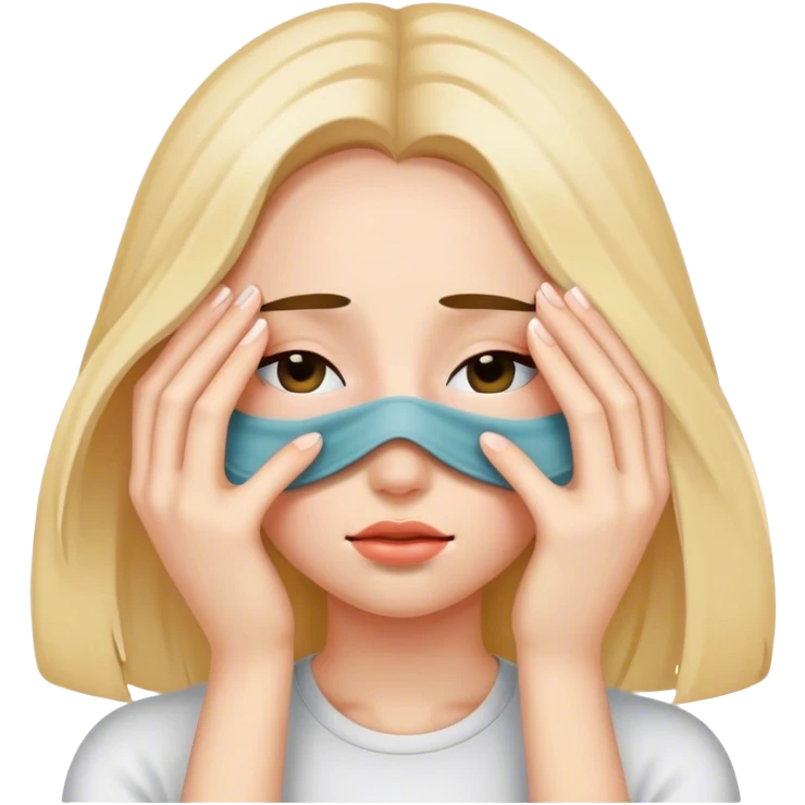 girl covering her eyes  emoji