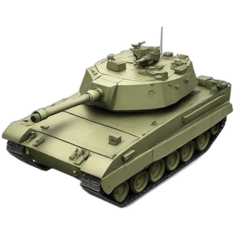 Military tank emoji