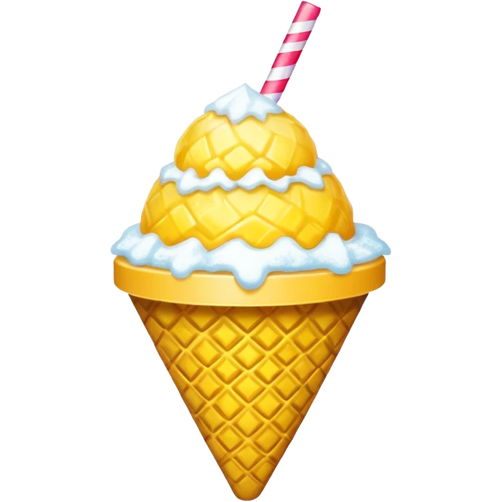 pineapple snow cone emoji