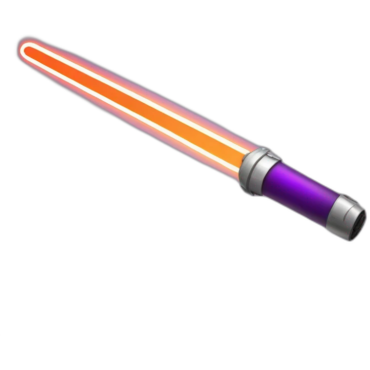 eggplant light saber emoji