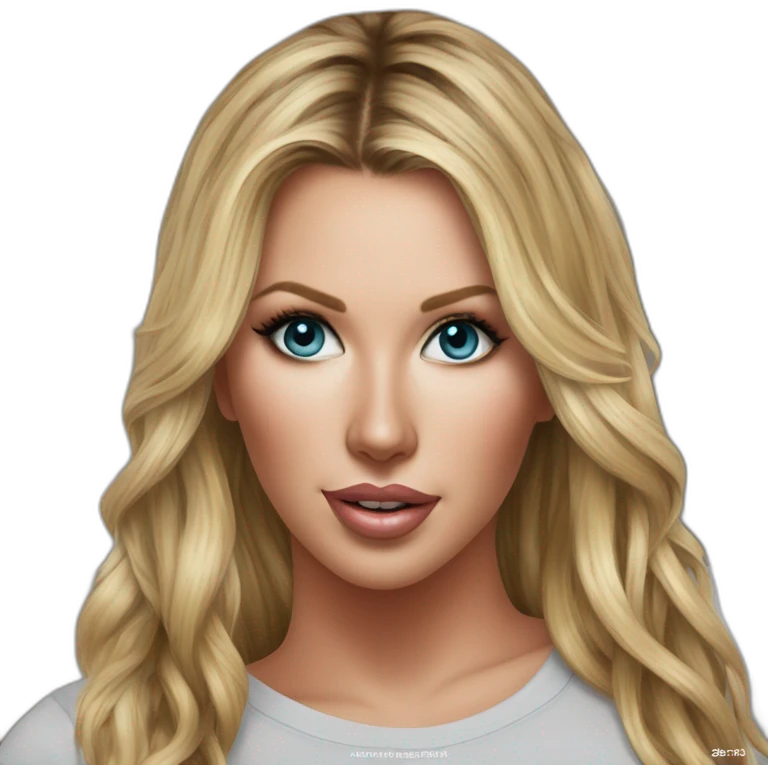 Hyper-realistic painting samantha saint savannah bond bum compare emoji