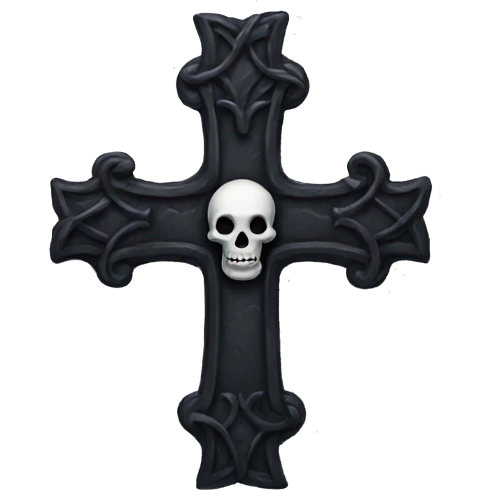 goth cross emoji