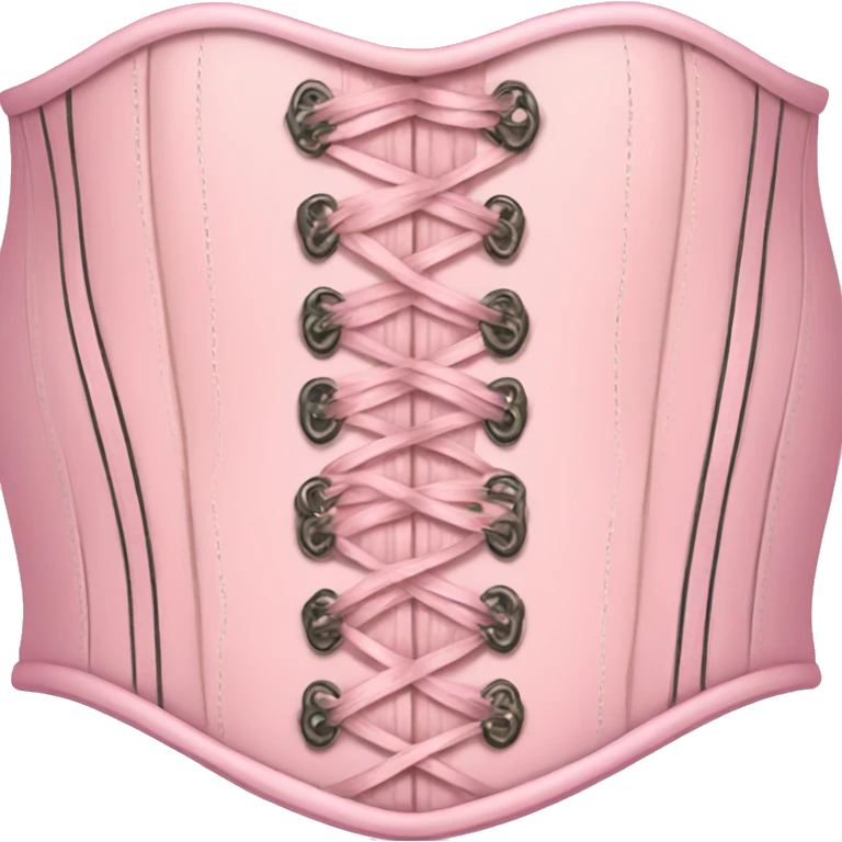 Pastel pink corset  emoji