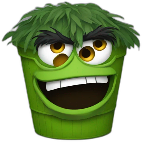 Oscar the Grouch emoji