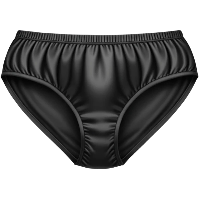 Plain Black panties emoji