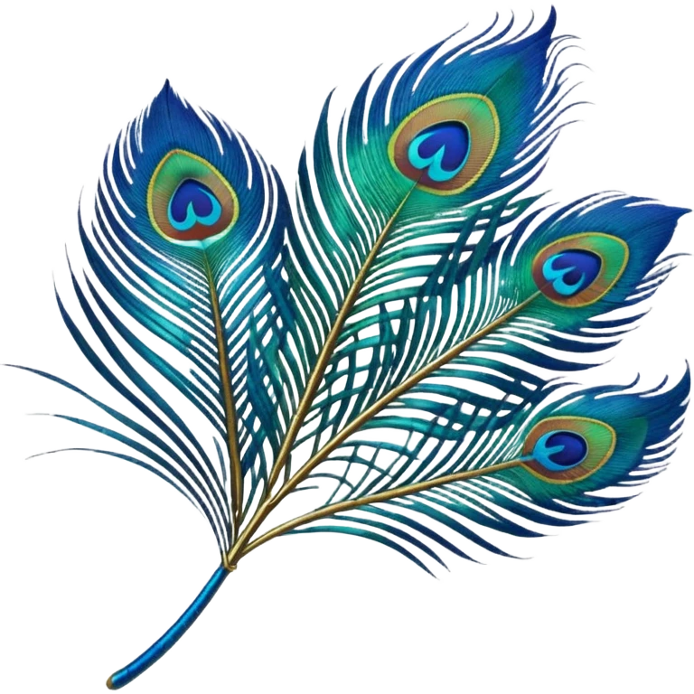 Peacock feather emoji