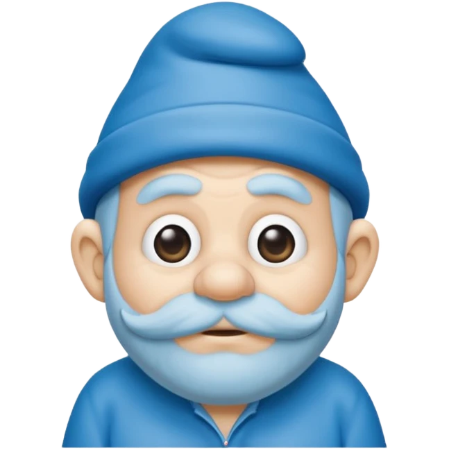 grandfather smurf  emoji