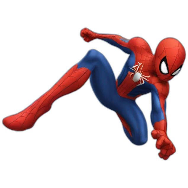 Spiderman landing emoji