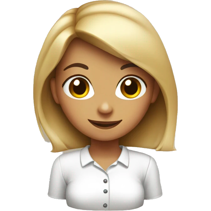 Girl and white shirt wishing happy Thanksgiving emoji