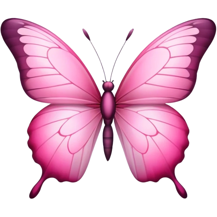 Soft Light pink butterfly emoji