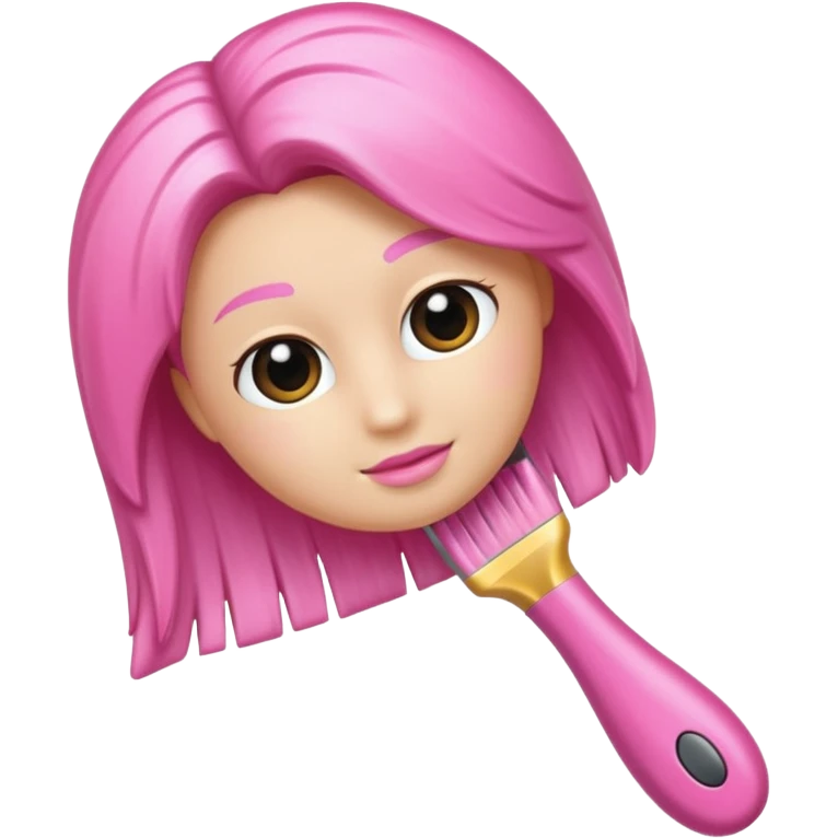 Cepillo pelo rosa emoji