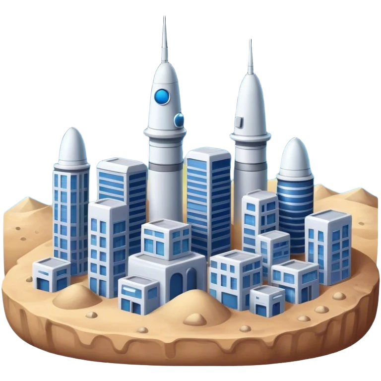 buildings on the moon emoji