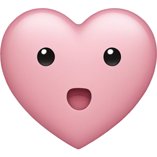 light pink heart  emoji