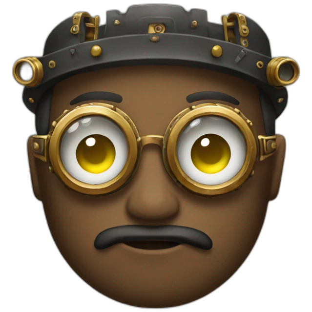 steampunk glasses emoji