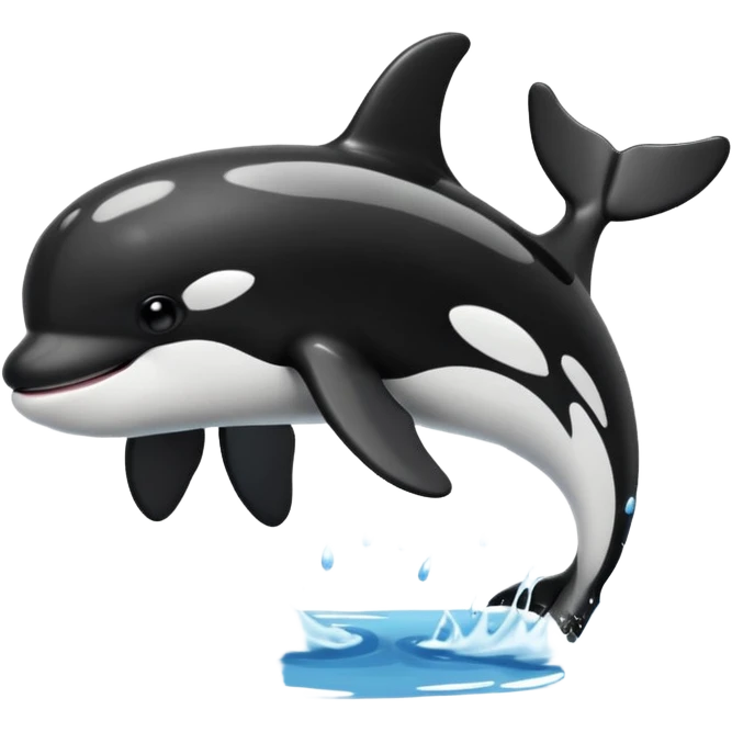 Orca Waving emoji