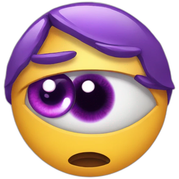 purple eye emoji