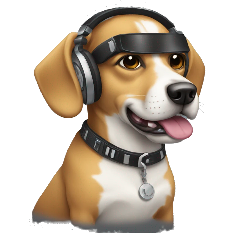 Dj dog emoji