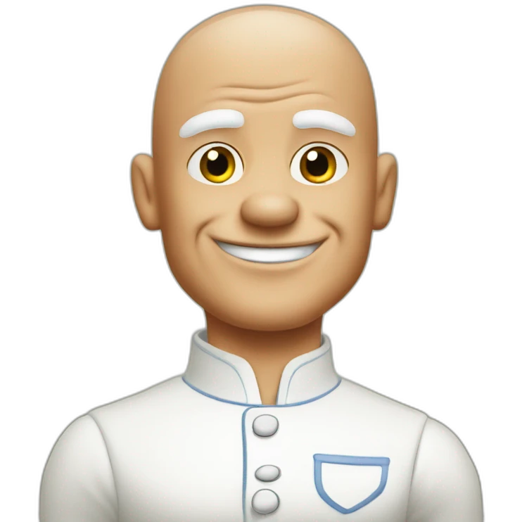 Mr clean in pepe form emoji