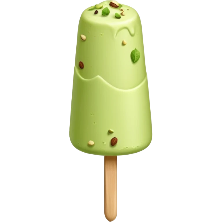 all green kulfi on a stick emoji
