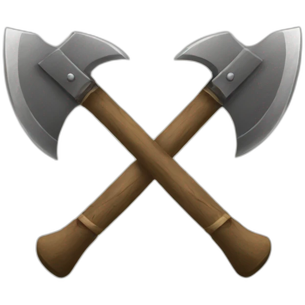 Crossed axes emoji