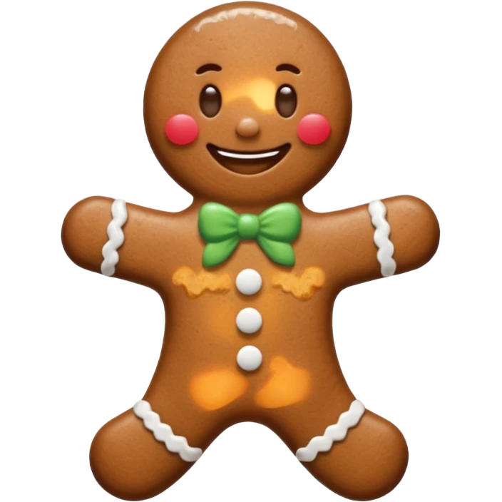gingerbread man emoji