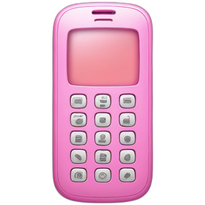 Pink Cell phone emoji