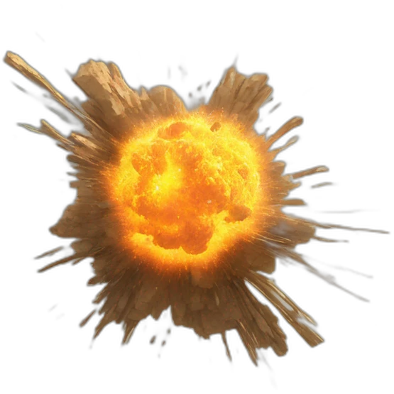 conflict map symbol, explosion emoji