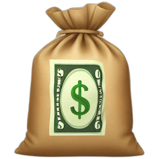 dollar bag emoji
