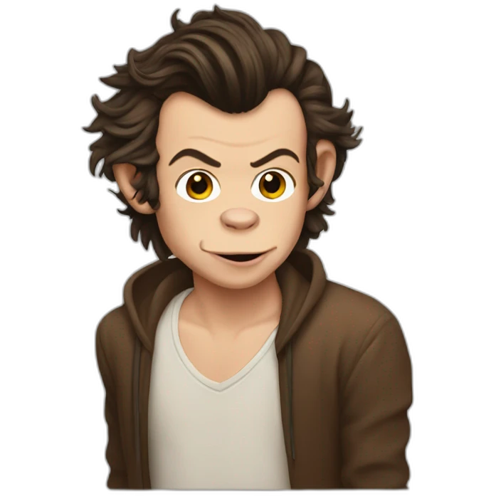 Harry styles as monkey emoji