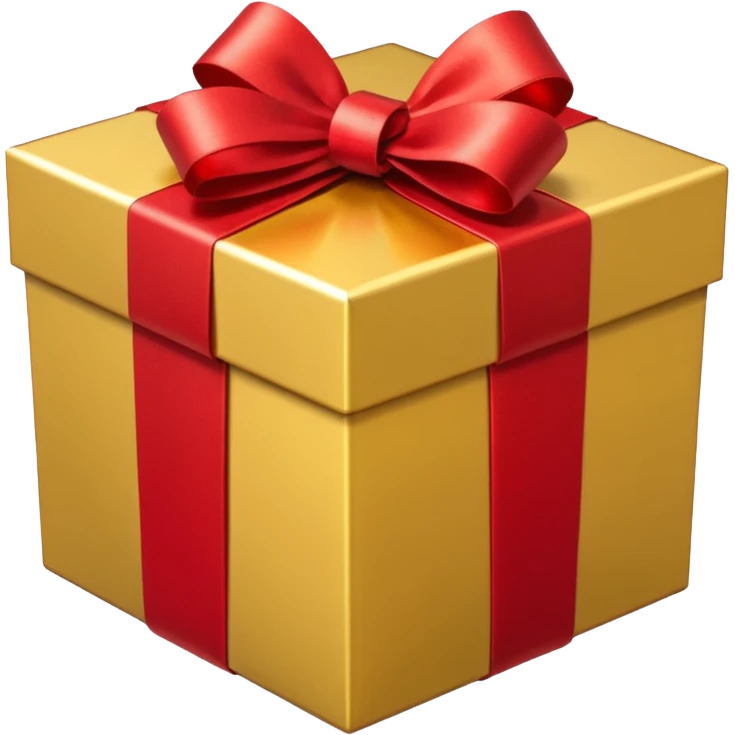 gold gift box emoji