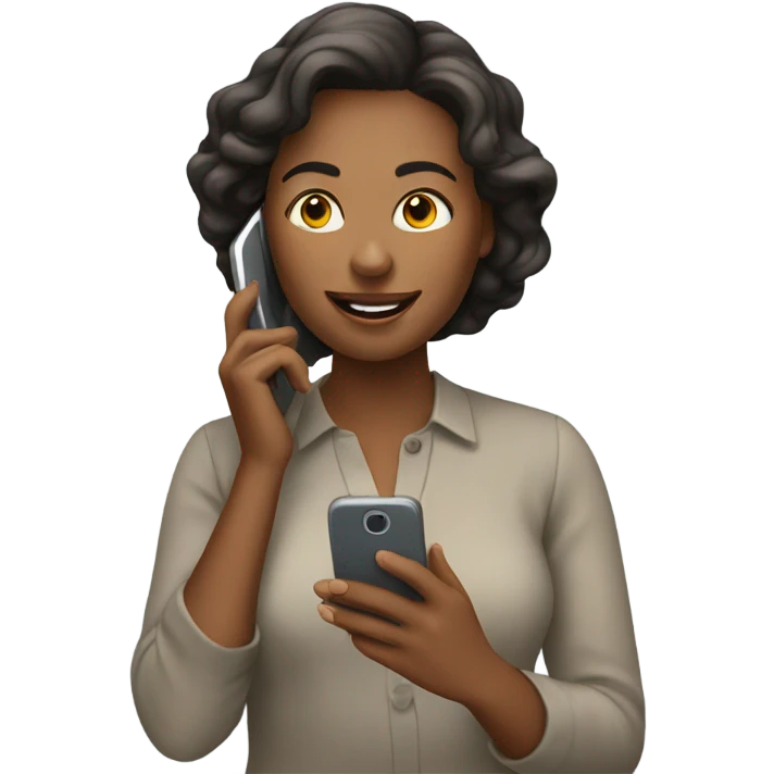 Woman talking on phone emoji