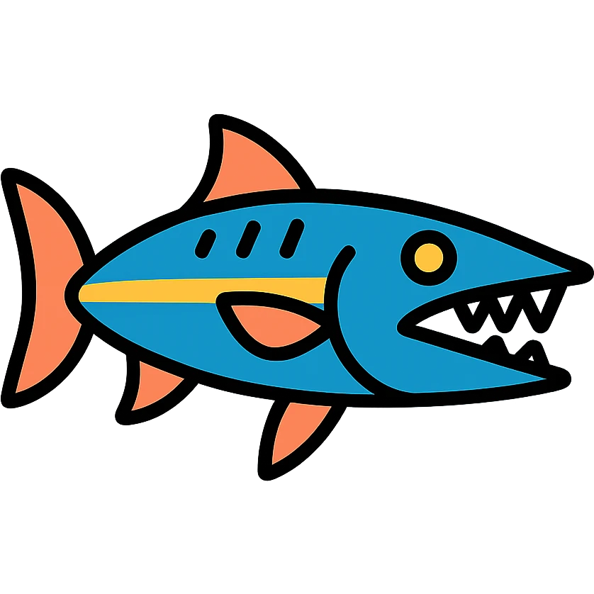 barracuda with big teeth emoji