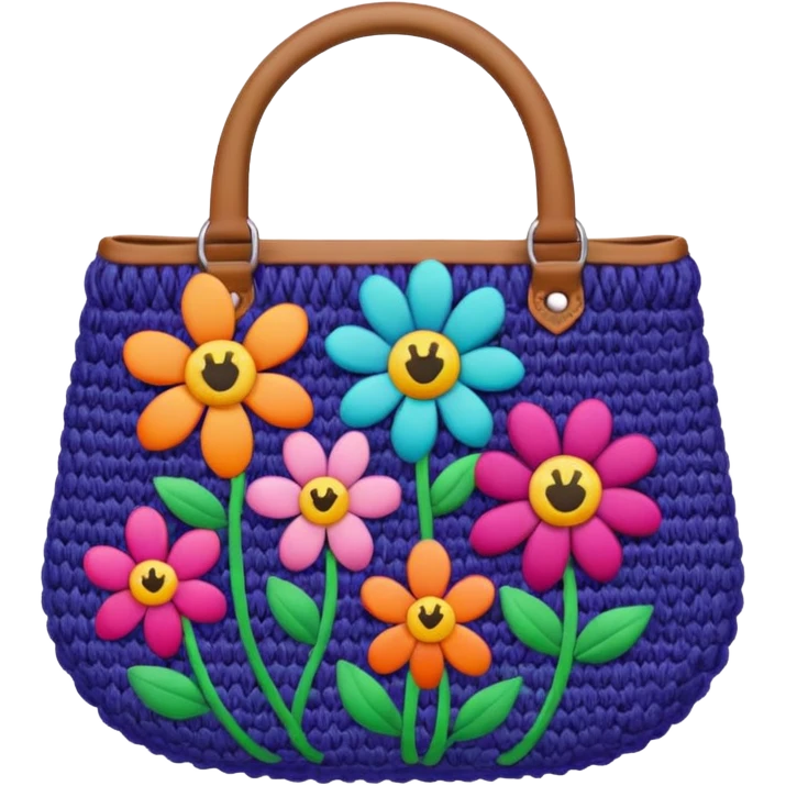 flower Knitted Bag emoji