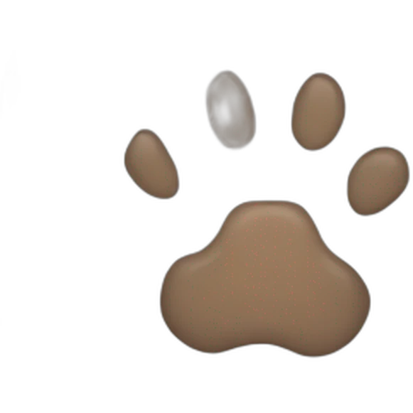 dog paw emoji