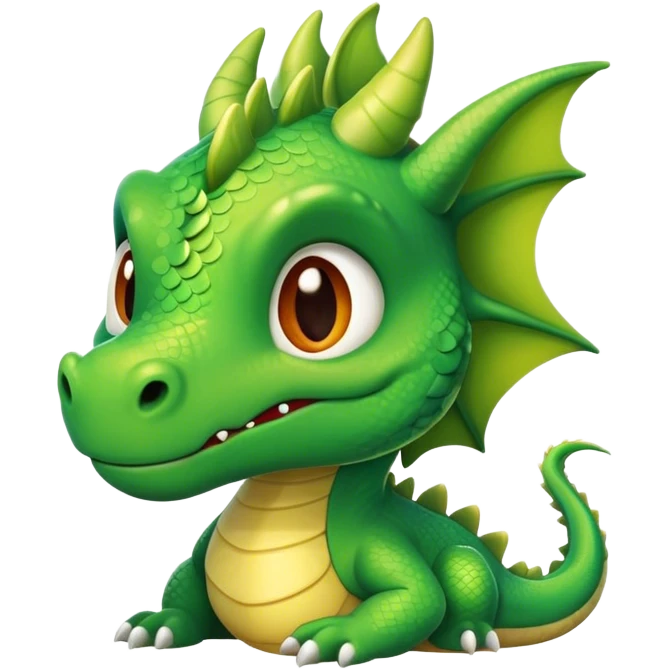 Head cute dragon emoji