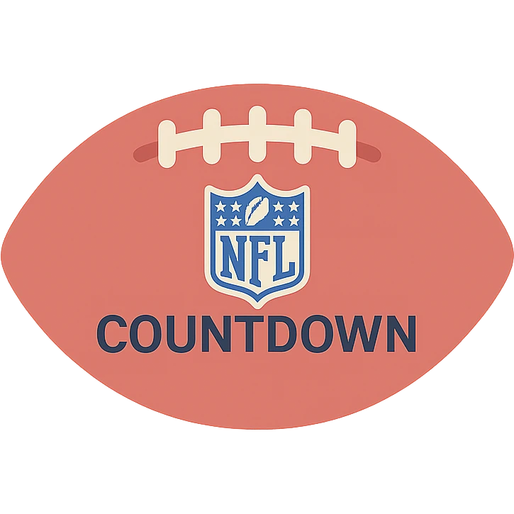 stylized football with the 'NFL Countdown' logo emoji
